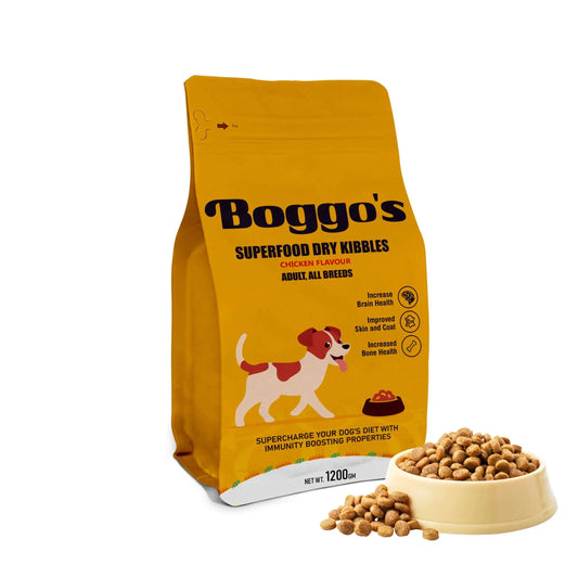 Boggos Premium Dog Food for Adult Dogs (1.2 kg) | Powered by Superfoods & BSFL | Complete, Balanced, Vet-Trusted Nutrition